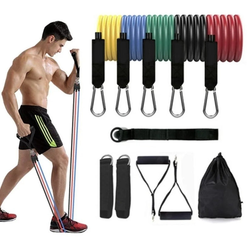 Kit de elásticos extensores para musculação