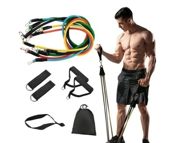 Kit de elásticos extensores para musculação